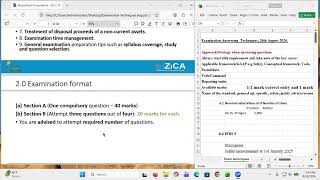 CA3.1 Advanced Financial Reporting - Examination Answering Techniques - September 2026