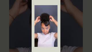 Moño Alto Para Cabello Afro
