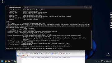 Read and Backup from esp chip using esptool | Backup bin | Binary file backup | esptool | espressif