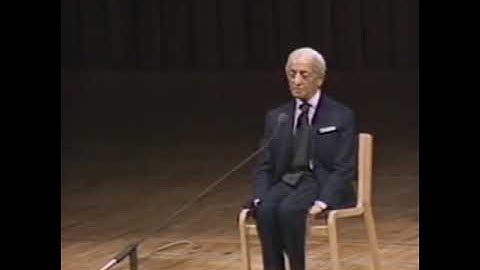 J Krishnamurti - Absolute Silence of the mind
