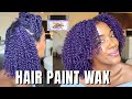 PURPLE HAIR PAINT WAX ON NATURAL HAIR !! I CHANGED MY HAIR COLOR!!! SHOOK!