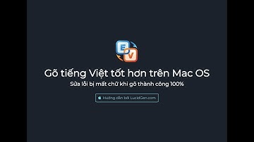 Gõ tiếng Việt trên Macbook với EVKey và sửa lỗi mất chữ khi gõ