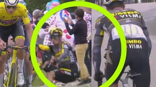 PRIMOZ ROGLIC CRASHES HARD on STAGE 3 TOUR DE FRANCE 2021| What Happened CRASH ANALYSIS