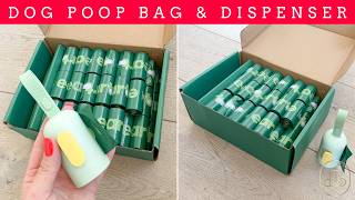 Scented Dog Poop Bag Holder & Dispenser 🐶✨ | Easy Walk Essential for Pet Parents 🦴