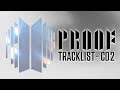 RUN BTS?! BTS &#39;PROOF&#39; TRACKLIST #2! | 방탄소년단 2022