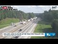 Rolling lane closure caused by tractor-trailer fire on I-285