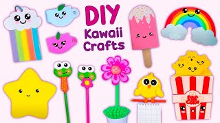 12 DIY KAWAII CRAFTS YOU WILL LOVE - School Supplies - Paper Crafts and more...