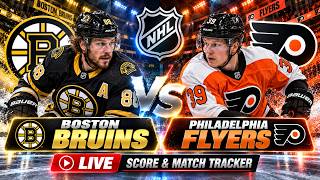 Boston Bruins - Philadelphia Flyers NHL LIVE SCORE & Match Tracker 🏒
