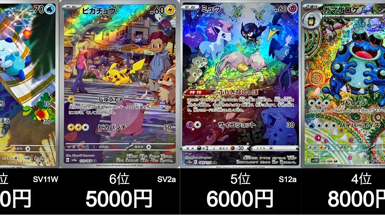 Pokémon TCG] Art Rare! Latest AR Price Ranking! [As of July 4