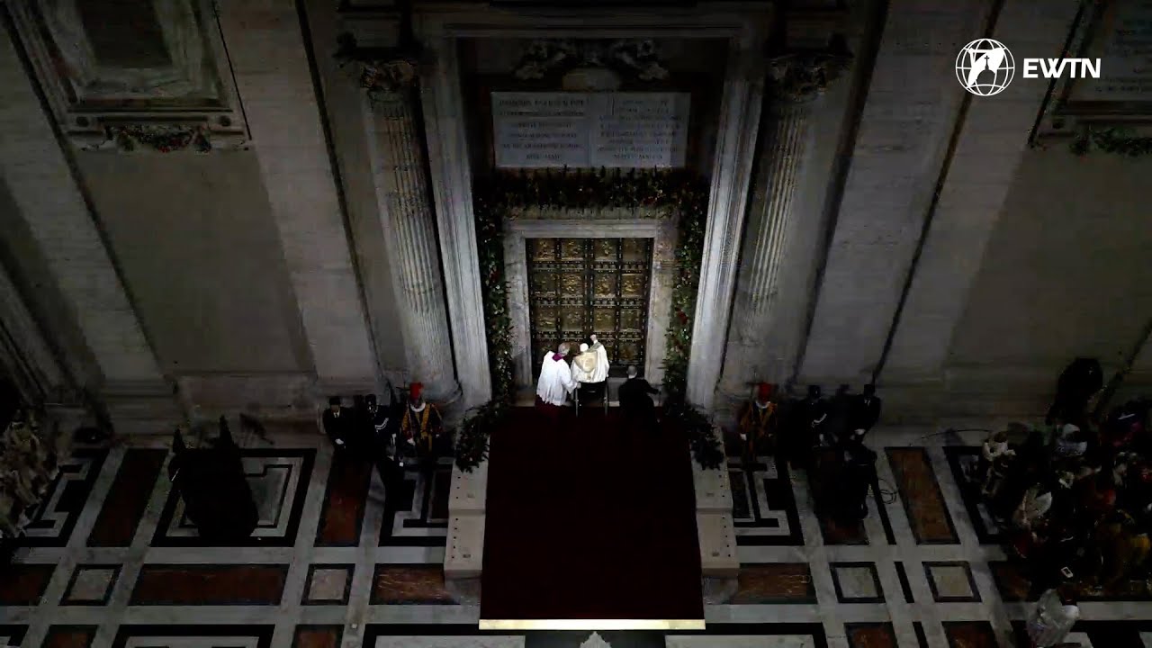 Rito de apertura de la Puerta Santa por el Papa Francisco para la ...
