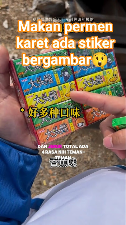 makan permen karet ada stiker bergambar😲#mainanjadul #videokocak #funny #lucu #shorts #almahyra
