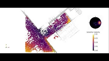 Predicting GNSS satellite visibility from dense point clouds
