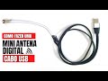 Mini antena digital com cabo usb