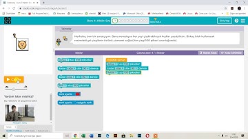 code.org dersleri 3: aktör oyunu(doğrusal algoritma)