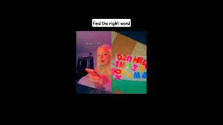 Find right word⁉️ #barbie #egirl #pink #treanding