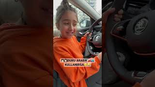 👧🏻👩🏻‍🦱DURU ARABA 🚗🚙KULLANIRSA🤭😂