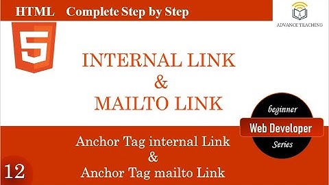 Anchor Tag Internal Link & Mailto Link in HTML in Urdu/Hindi