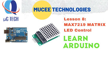 MAX7219 Matrix LED control with Arduino