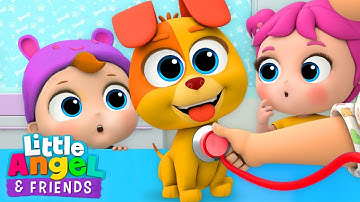 Bingo, Our Dog | B-I-N-G-O Song | Little Angel And Friends Fun Educational Songs