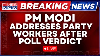 PM Modi LIVE: PM Modi Reaches BJP Headquarter | Lok Sabha Election 2024 Results LIVE | Times Now