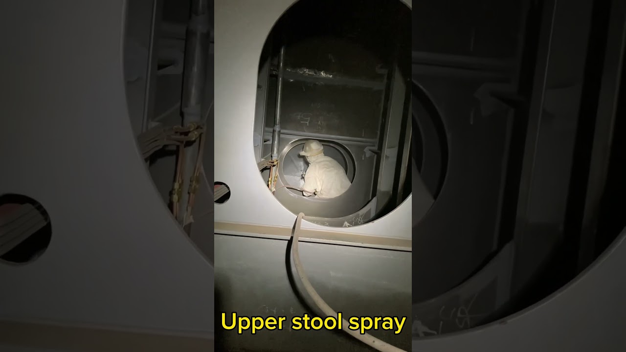 Upper stool spray