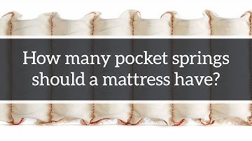 How many pocket springs do I need in a mattress?
