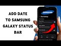 How To Add Date To Samsung Galaxy Status Bar | Show Date Beside Time On Samsung 2026