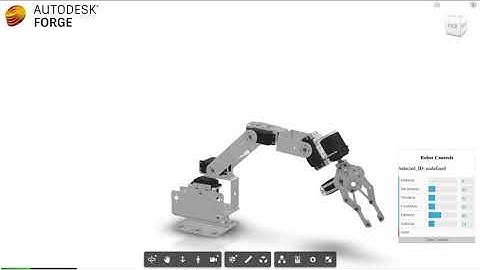 Robot Arm 3D Model: Autodesk forge