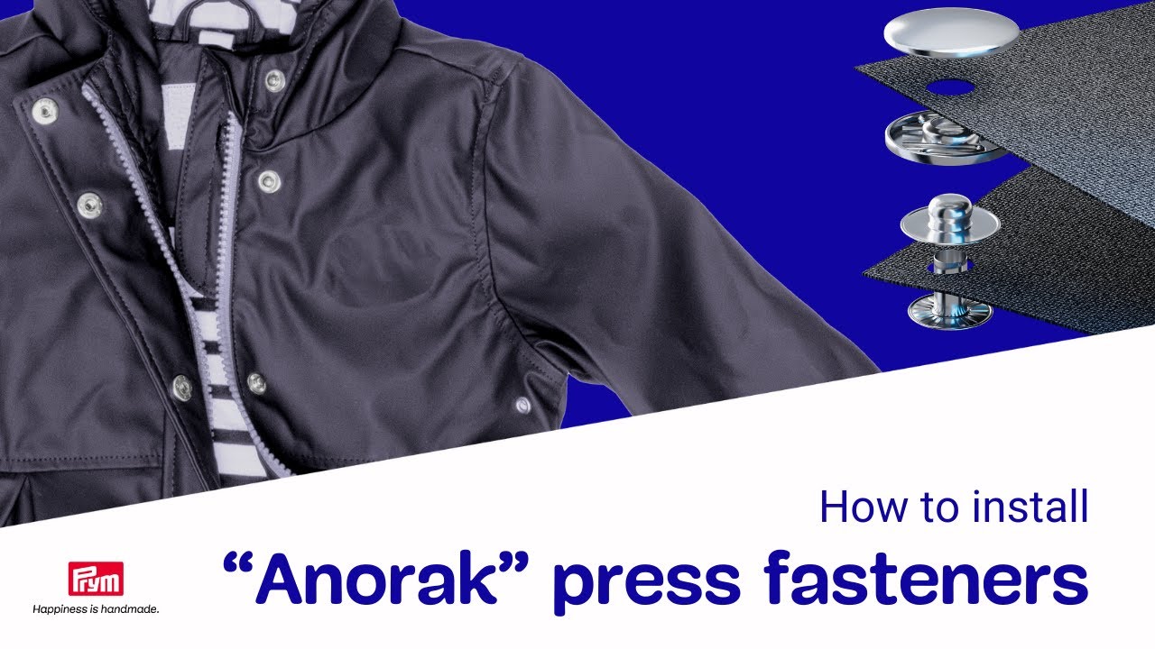 Prym Nähfrei-Druckknöpfe „Anorak“ | Robuste Knöpfe für Jacken, Taschen & mehr | DIY-Tipps