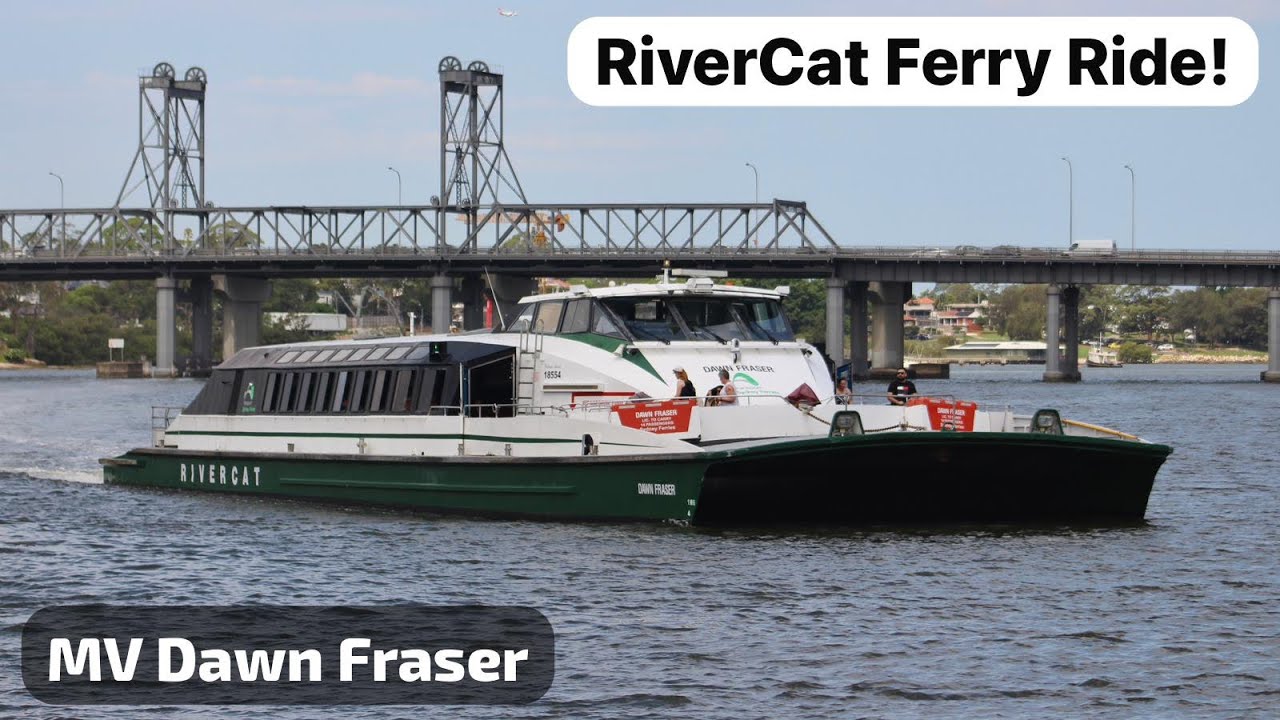 Sydney RiverCat Ferry Ride Aboard MV “Dawn Fraser”! | Ferry Vlog #52