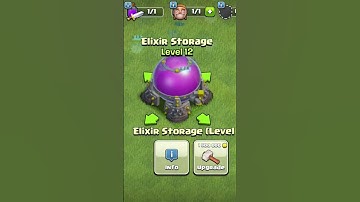Elixir Storange Level 1 To 17 Uprage🎯🌚 #trending #coc #clashofclans #viral #foryou #fyp #freefire