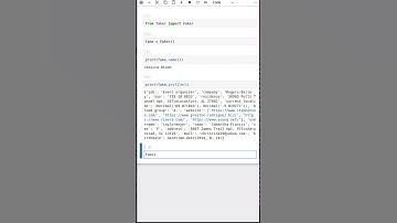 🐍Faker - python library for dummy users🐍