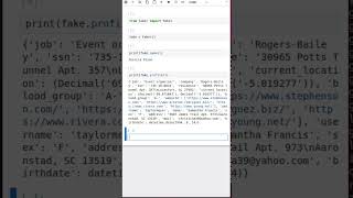 🐍Faker - python library for dummy users🐍