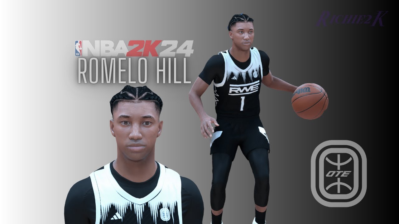 Romelo Hill Face Creation NBA 2K24 - YouTube