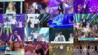 PSY - Gangnam Style Multi Livestage 16 Videos In One (Backwards) Resimi
