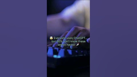 🤖 Secret ChatGPT Hacks You Didn’t Know! 🚀🔥#ai #tech #aitools #shorts#youtubeshorts