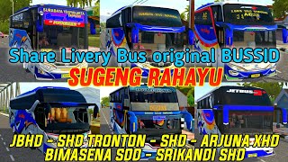 Share Livery BUSSID Sugeng Rahayu (HD, SHD Tronton, SHD, ARJUNA XHD, BIMASENA SDD, SRIKANDI SHD) screenshot 4