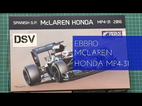 Ebbro 1/20 McLaren Honda MP4-31 2016 (20018) Review - YouTube