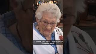 Grandma tries beer 🍺