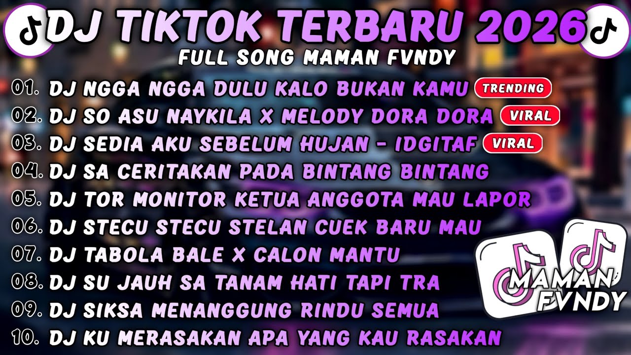 DJ TIK TOK TERBARU 2026🎵DJ NGGA NGGA DULU KALO BUKAN KAMU🎵DJ SIKSA MENANGGUNG RINDU🎵