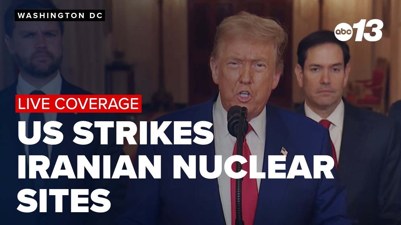 President Trump addresses nation after Iran airstrikes - YouTube