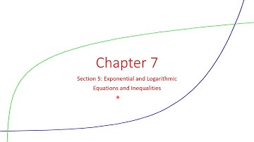 7 5 Exponential  and Logarithmic Equations and Inequalities