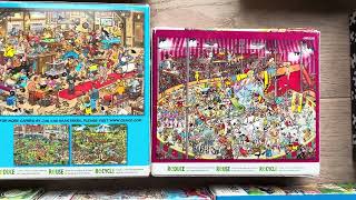 Video 2 - Jan van Haasteren Ceaco Cartoon Capers overview of all puzzles. @Puzzle1000Pieces