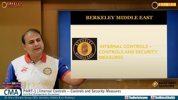 CMA Part 1   Internal Controls    Controls and Security Measures