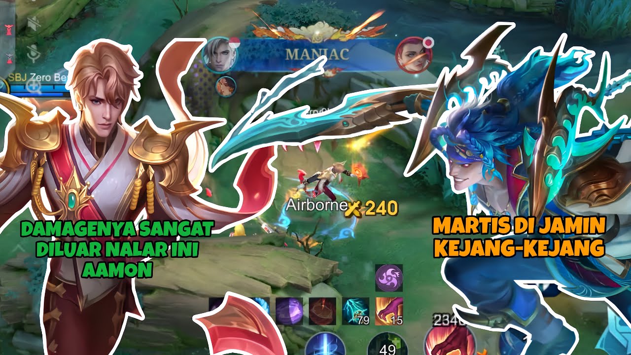 AAMON VS MARTIS! MIMPI BURUK MARTIS KARENA TERLALU RUSUHIN BUFF AAMON! MOBILE LEGENDS