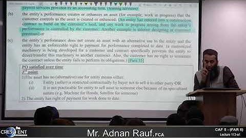 CAF 05 | FAR II | LECTURE # 113 a1 |BY SIR ADNAN RAUF | SEPTEMBER 2024 ATTEMPT