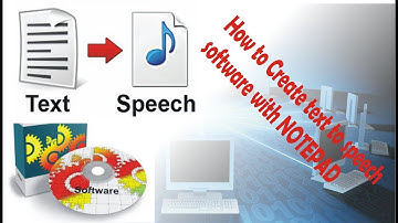 How to Create Text to Speech Software with  NOTEPAD | NOTEPAD TRICKS
