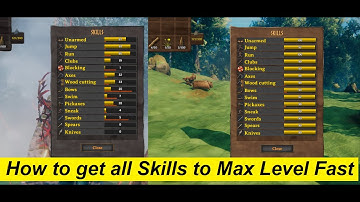 Valheim - How to quickly MAX out All Skill Levels with cheats