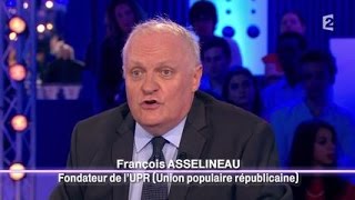 François Asselineau de l'Union Populaire Républicaine  On n'est pas couché 20 septembre 2014 #ONPC