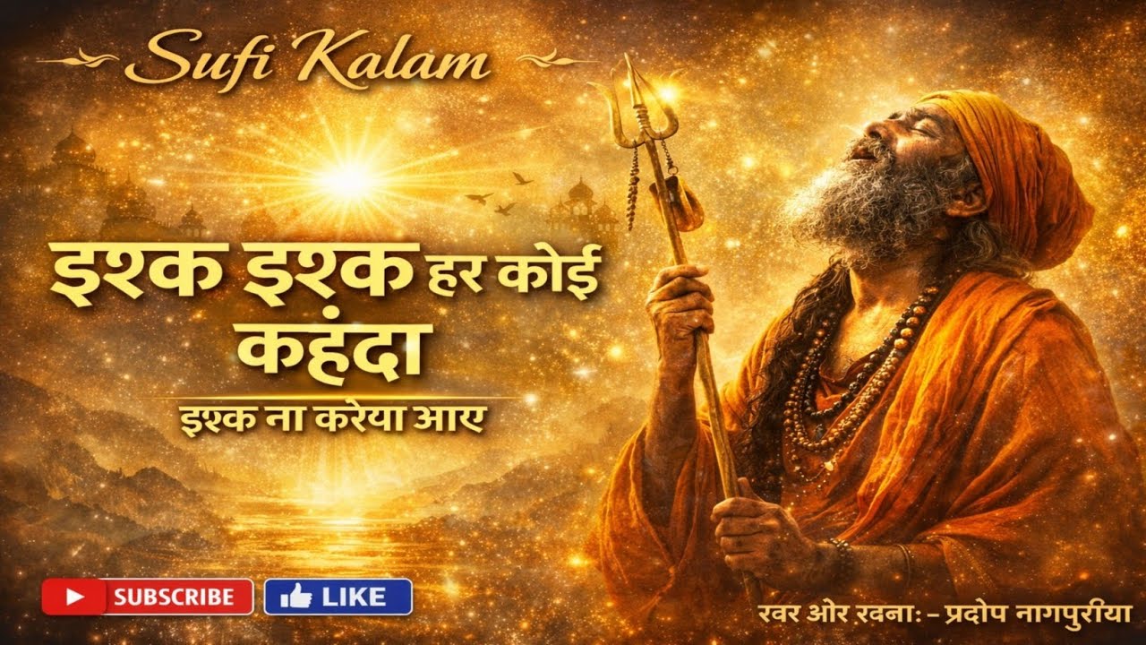 इश्क इश्क हर कोई कहंदा | जे इश्क रब नाल होवे| Sufi Kalam | Pradeep Nagpuriya । #IshqIshqharkoiKanda